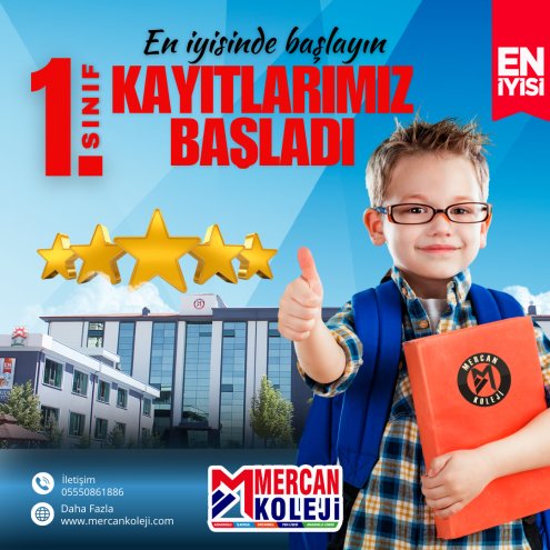 En İyi İlkokulda En iyi Öğretmenlerle BAŞLAYIN.1. Sınıf Kayıtlarımız Devam Ediyor.Mercan Koleji Malatya en iyi ilkokul