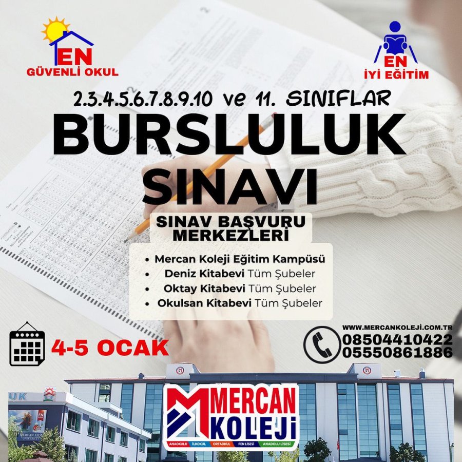 Mercan Koleji Bursluluk Sınavı